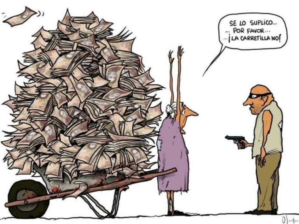 Meme inflación de la caretilla.